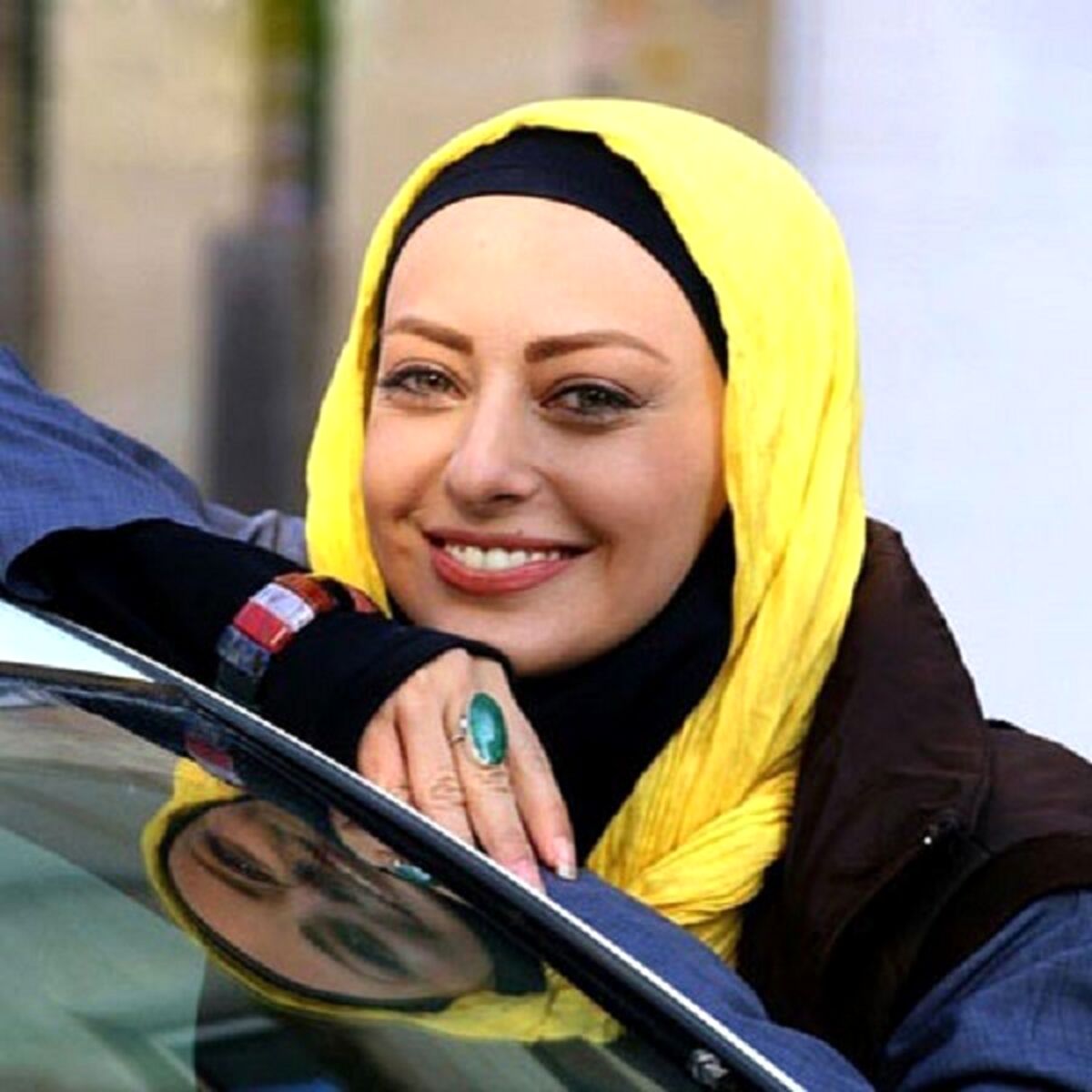 ژست جدید نفیسه روشن در حین سفر