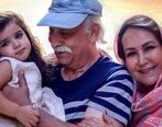 مهوش صبر کن  و محمود پاک نیت در کنار نوه شان هانا