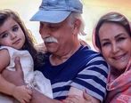 مهوش صبر کن  و محمود پاک نیت در کنار نوه شان هانا