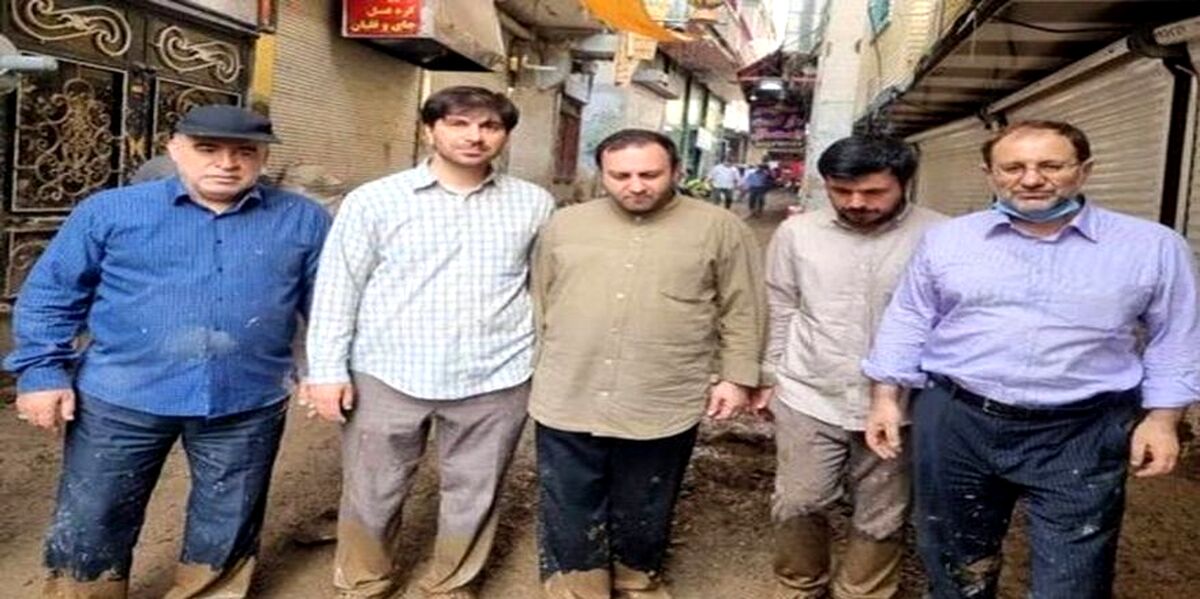 عکس شرم آور و جنجالی نمایندگان در سیل امام زاده داوود