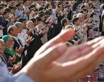  نماز عید سعید فطر با رعایت تمامی پروتکل‌های بهداشتی در حرم امام رضا(ع) برگزار شد.