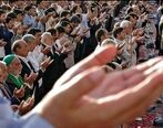  نماز عید سعید فطر با رعایت تمامی پروتکل‌های بهداشتی در حرم امام رضا(ع) برگزار شد.