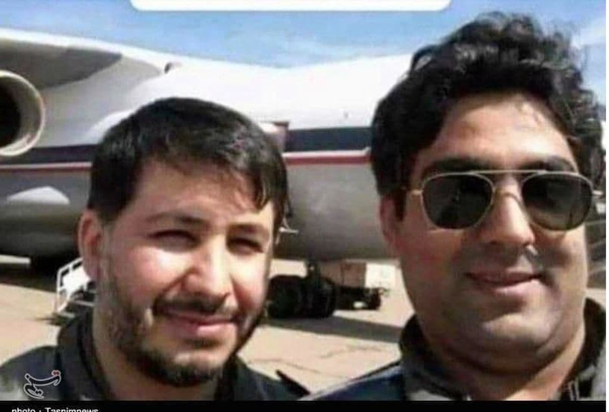اولین عکس از تصویر 2 خلبان شهید سانحه سقوط هواپیمای جنگی در تبریز