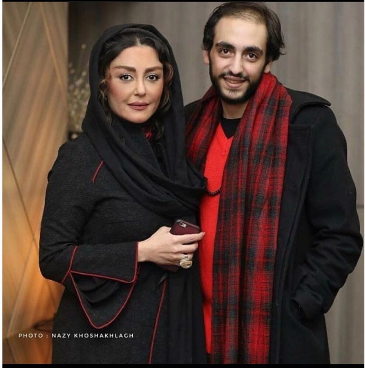 عکس عجیب از شقایق فراهانی در کنار برادرش آذرخش