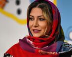 خز بازی فریبا نادری با شال خرسی/خودنمایی خانم بازیگر با کیف برندش!+عکس