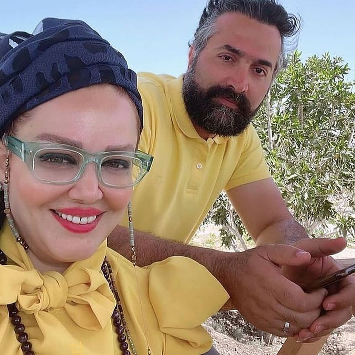 عکس دسته جمعی  بهاره رهنما با مهران غفوریان و همسرش