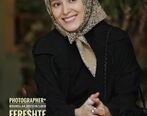 پیراهن زرقی برقی عجیب فرشته حسینی در اختتامیه جشنواره فجر| اشک های فرشته و نوید در مراسم+ ویدئو