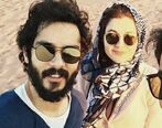 عکس خانوادگی ساعد سهیلی به همراه همسر فرنگی اش