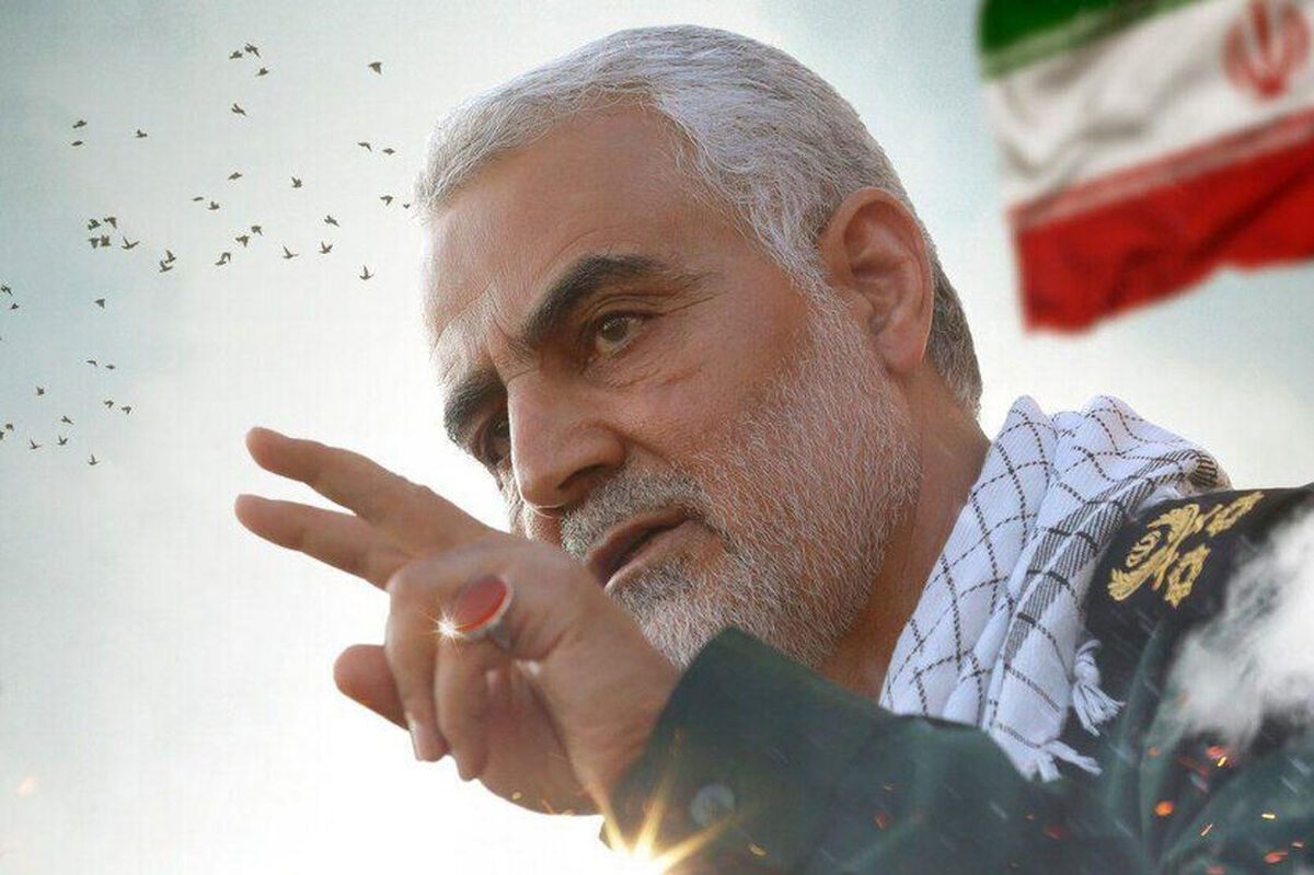انتشار تصویری جدید از شهید سلیمانی به مناسبت اولین سالگرد