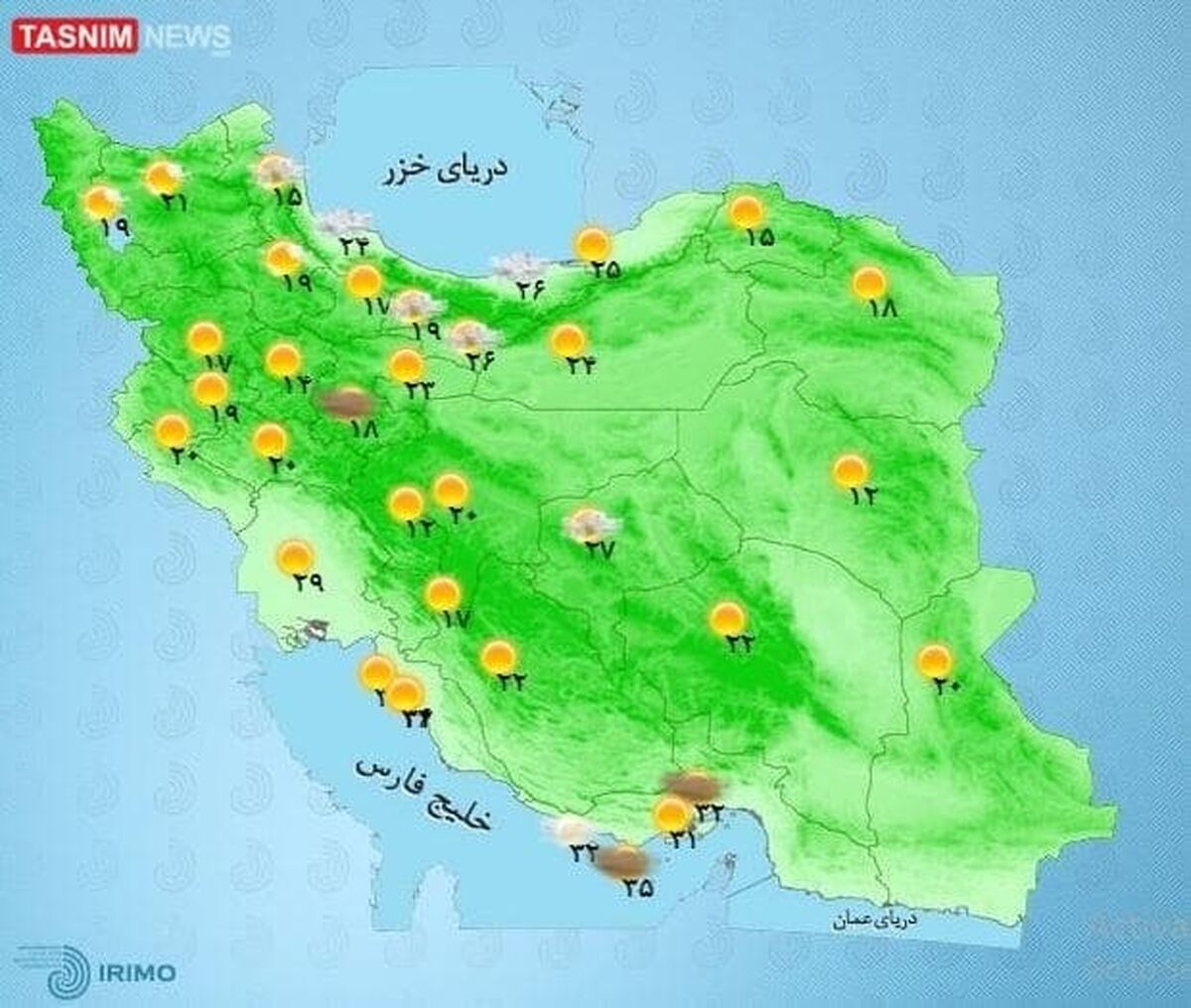 وضعیت آب و هوا امروز 26 مرداد| رگبار و رعد و برق در این مناطق