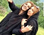   نسرین مقانلو و پسرش در آمریکا