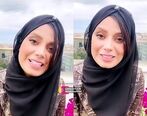   صبا راد در کنار مادرشوهرش در خارج از کشور / فیلم
