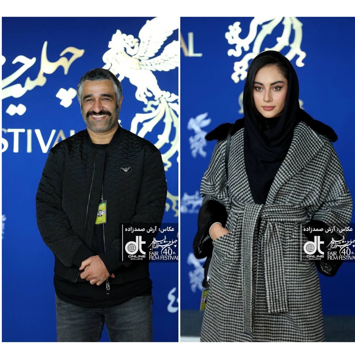   پژمان جمشیدی و ترلان پروانه  در جشنواره فیلم فجر