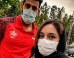 محمدحسین کنعانی در کنار الناز شکردوست