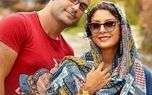 عاشقانه های حدیثه تهرانی و همسرش در خیابان + عکس