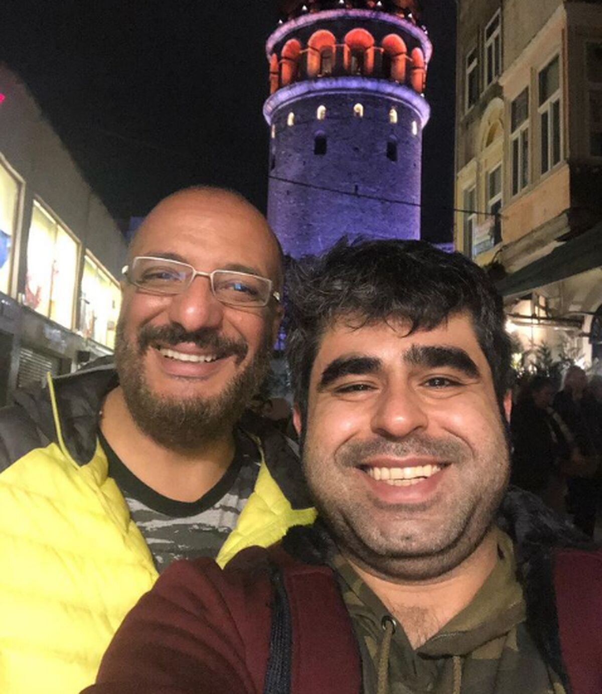 عکس زیرخاکی امیر نوری با امیر جعفری