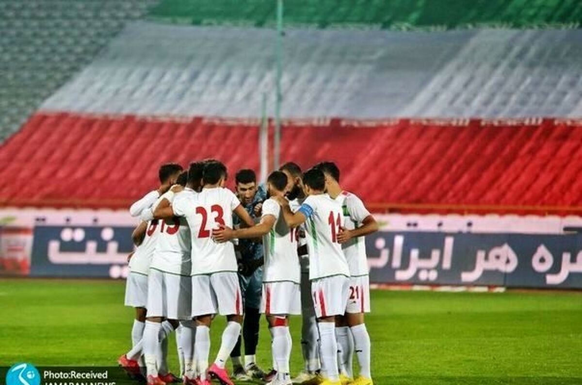 عزیمت تیم میل فوتبال ایران به استادیوم خلیفه